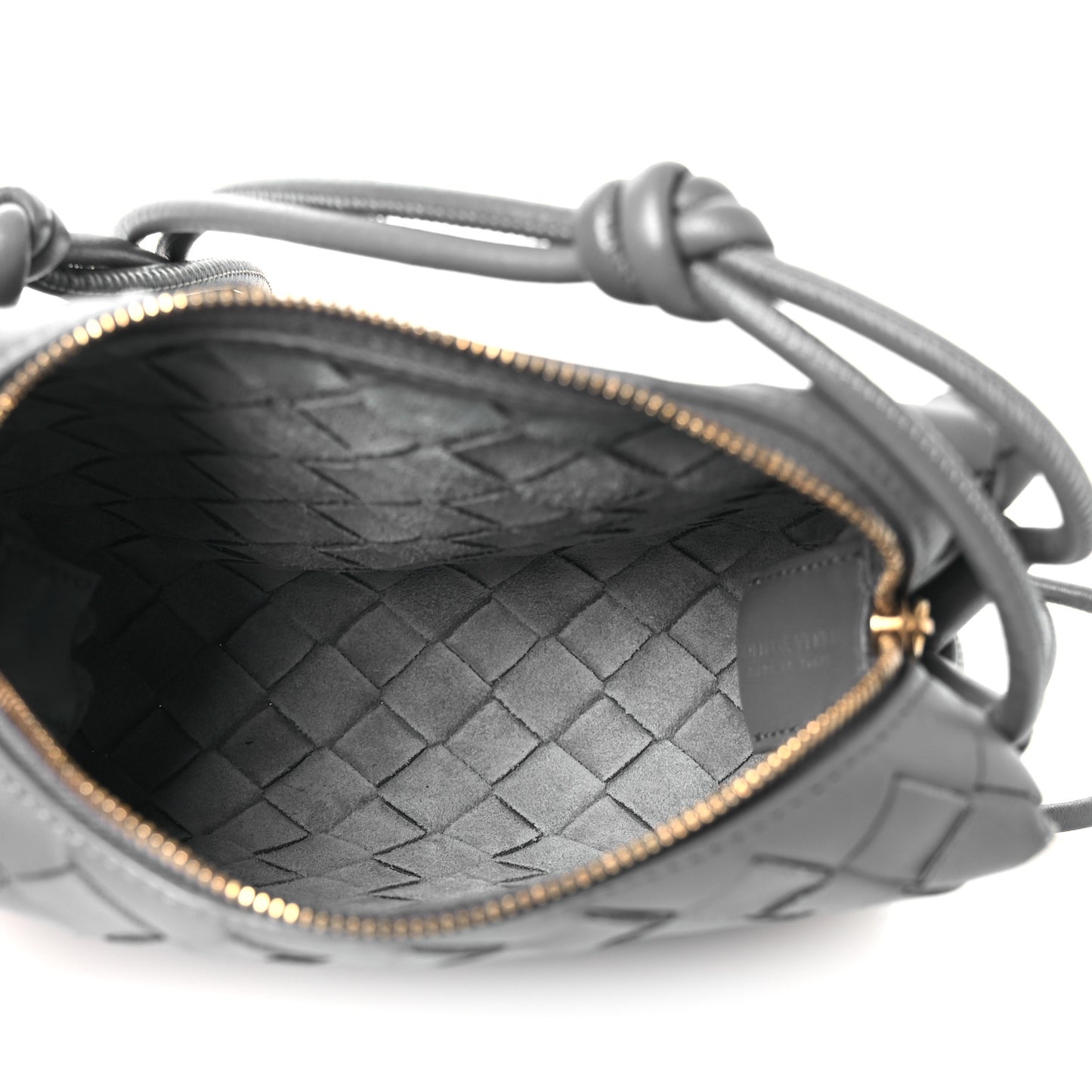 Nappa Intrecciato Mini Loop Camera Bag Thunder