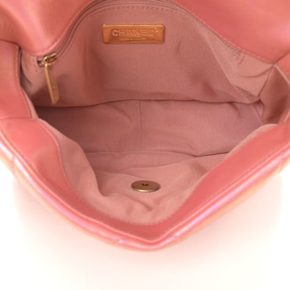 Chanel Iridescent Calfskin Quilted Medium Chanel 19 Flap Pink 5 of 11