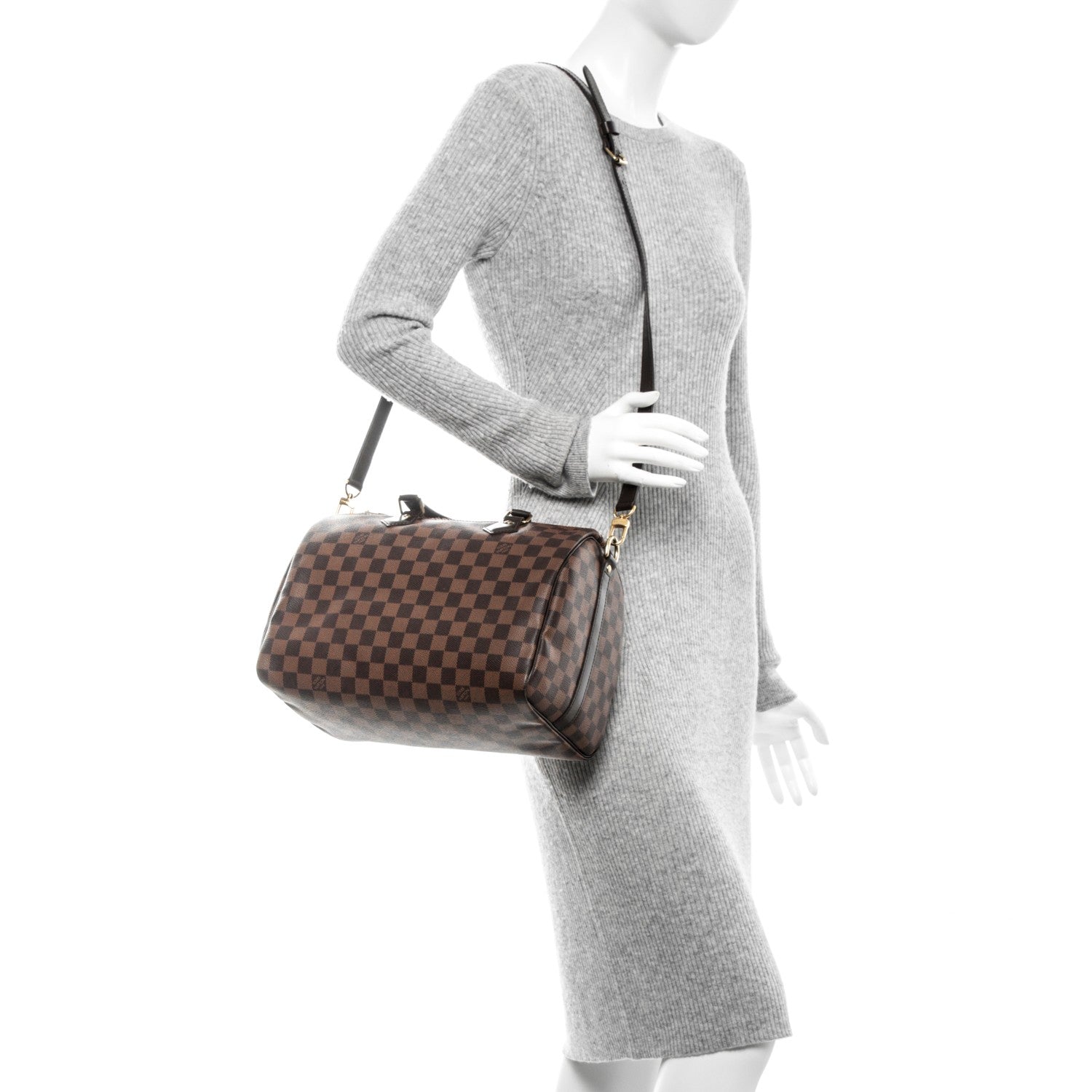 Louis Vuitton Damier Ebene Speedy Bandouliere 30 2 of 6
