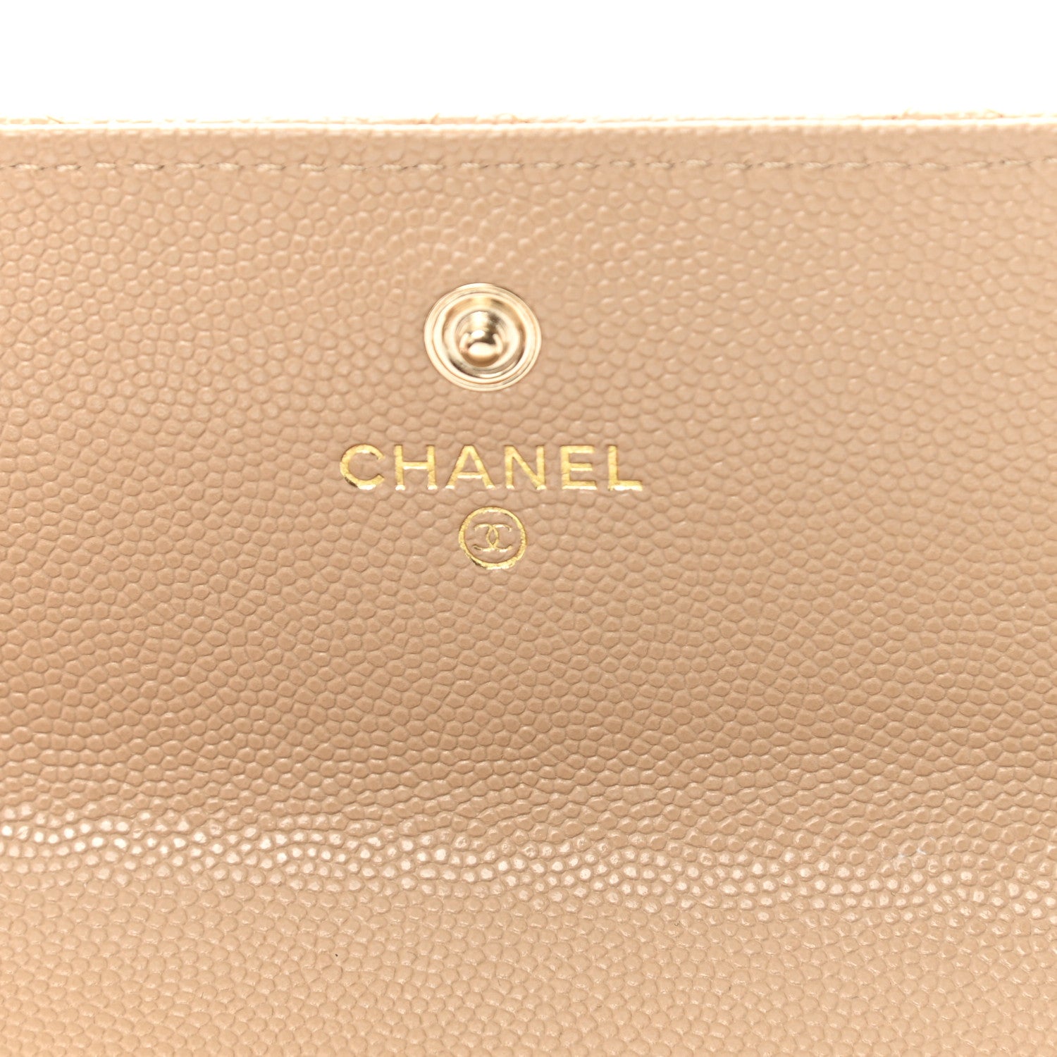 Chanel Caviar Quilted Crystal CC Large Gusset Flap Wallet Beige 6 of 12