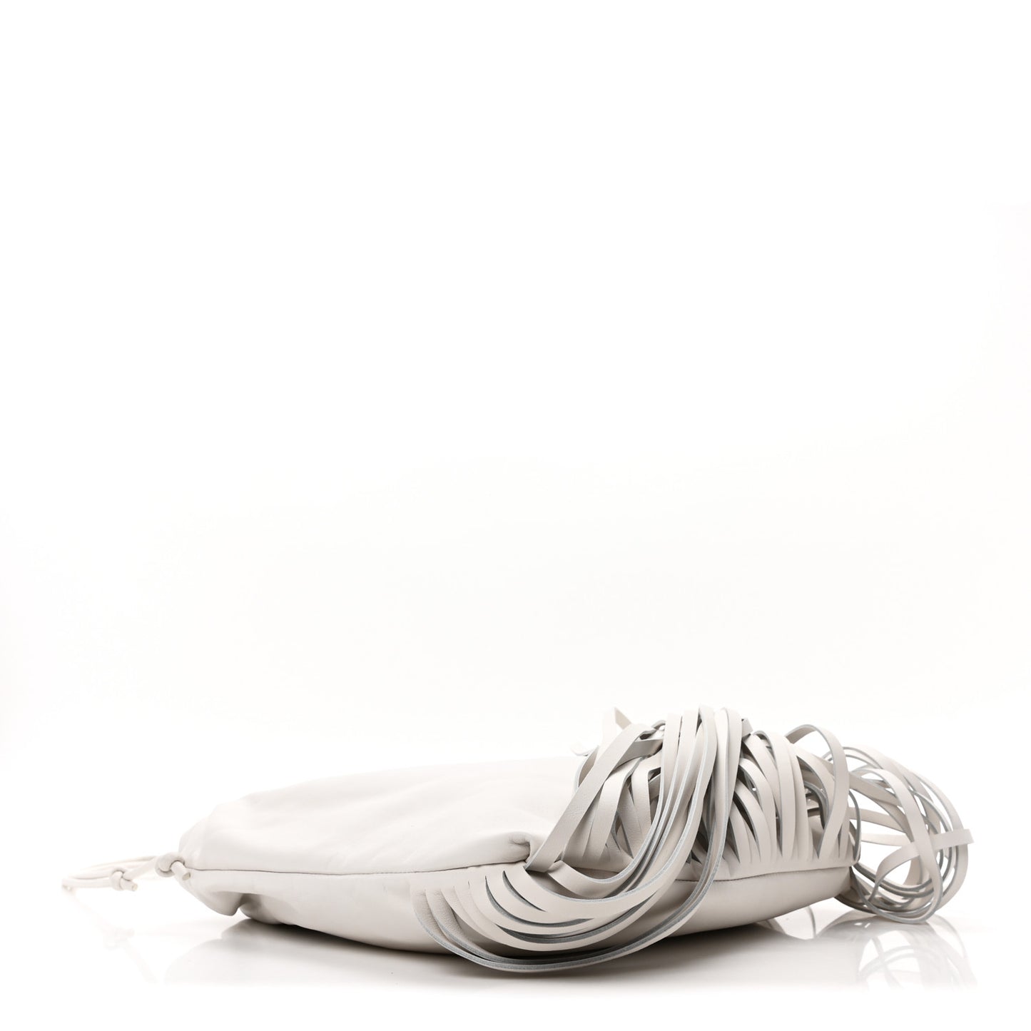 Nappa The Fringe Pouch Shoulder Bag White
