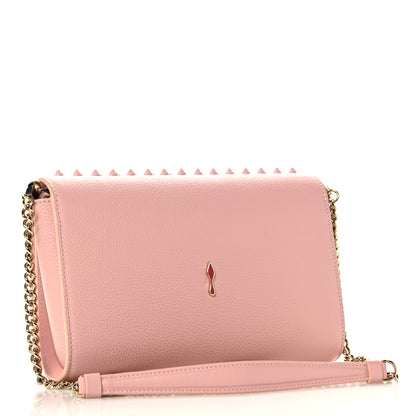 Christian Louboutin Calfskin Spikes Paloma Clutch Rosy 3 of 10