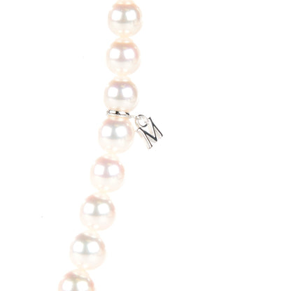 Mikimoto 18K White Gold Akoya Pearl 7-7.5mm Strand Necklace 16" 3 of 7