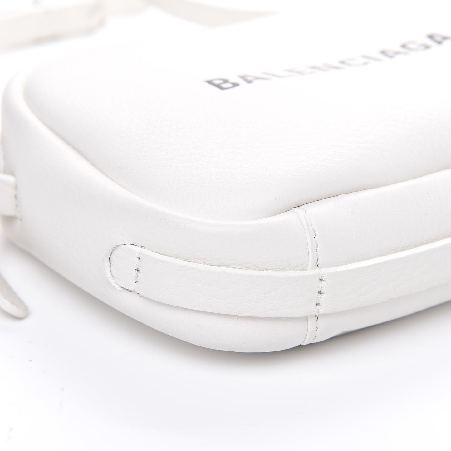 Calfskin Logo XS Everyday Camera Bag White