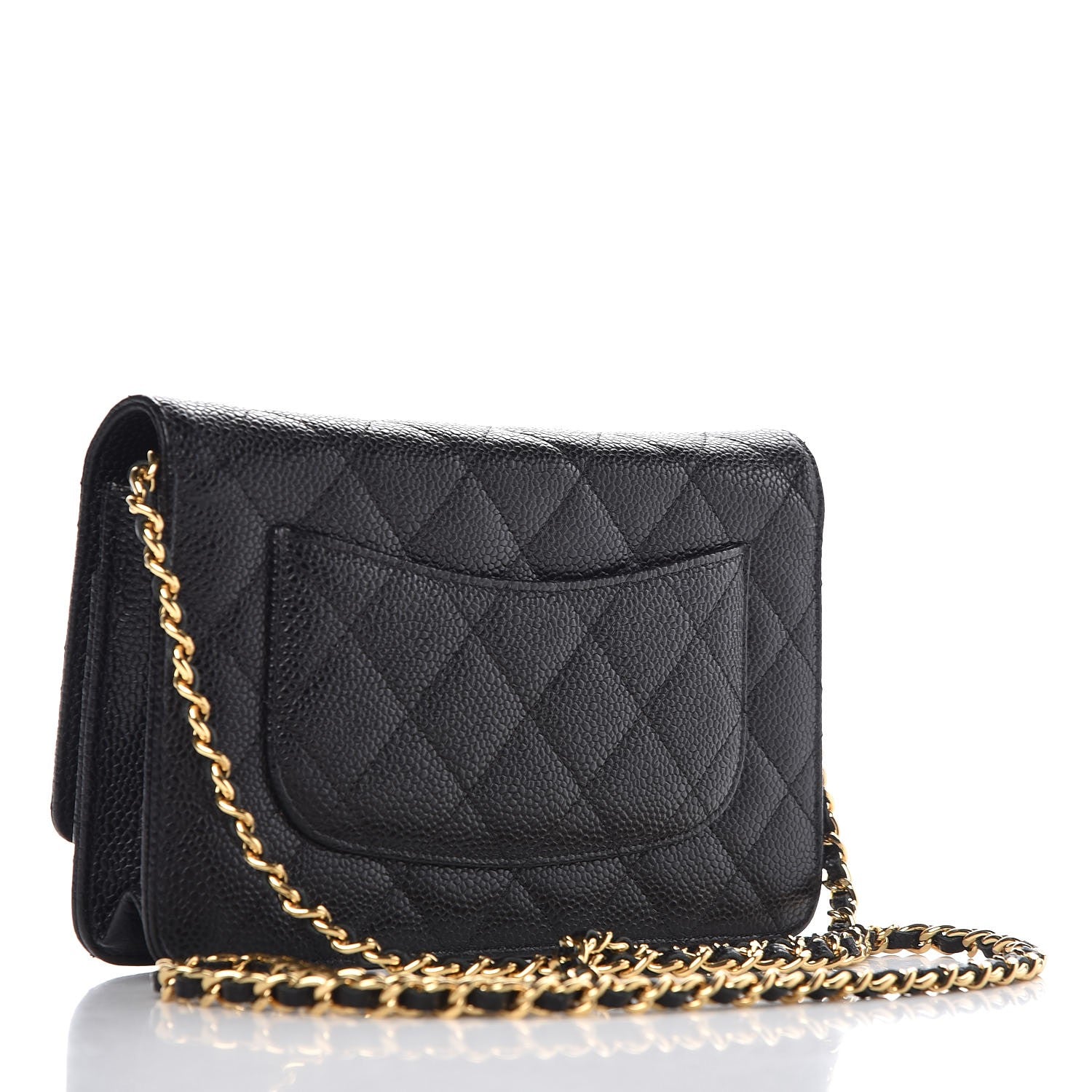 Chanel Caviar Quilted Wallet On Chain WOC Black 3 of 9