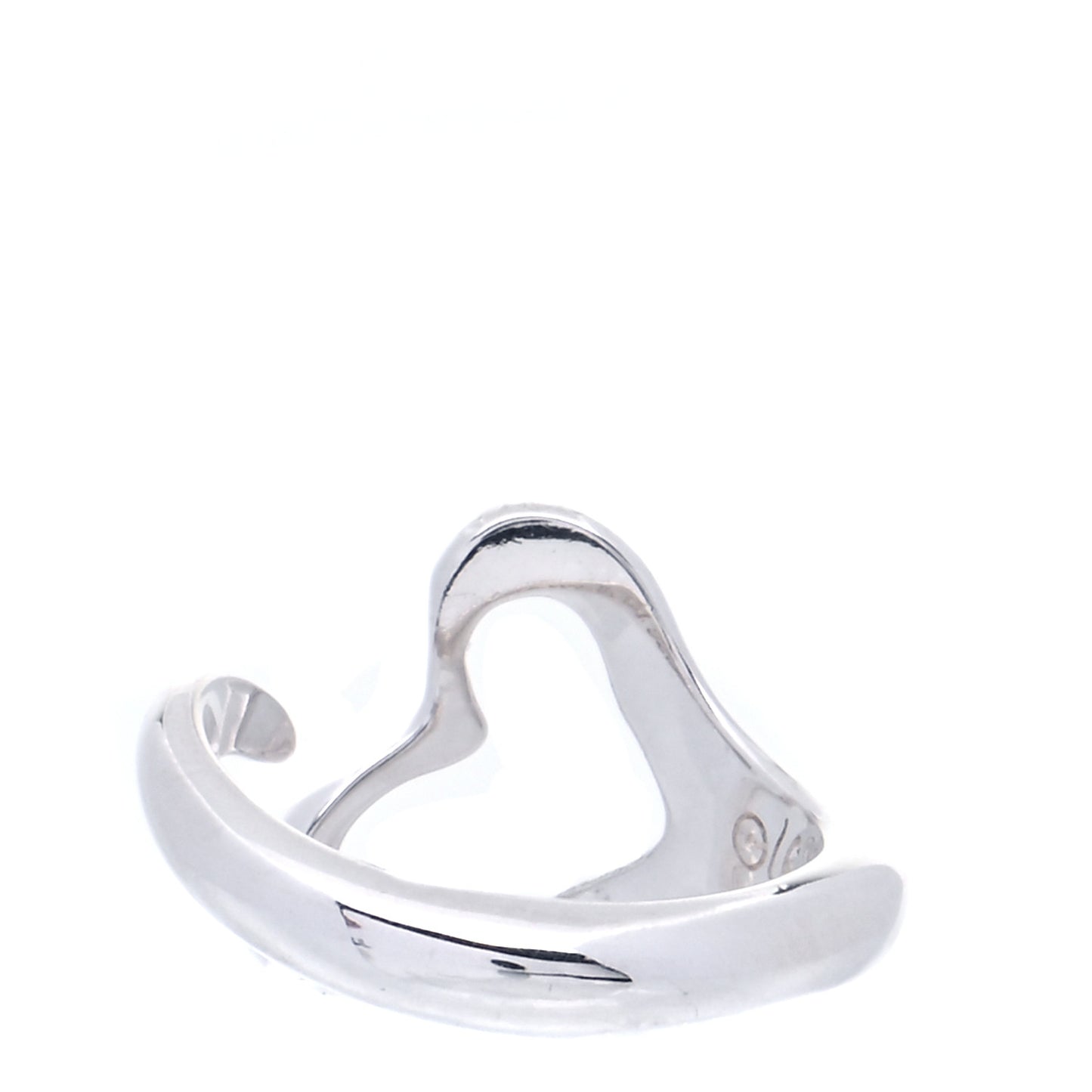 Sterling Silver Elsa Peretti Open Heart Ring 47 4