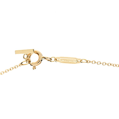 Tiffany 18K Yellow Gold Small T Smile Pendant Necklace 4 of 5