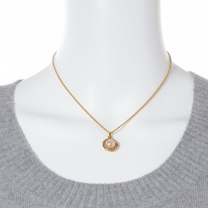 Chanel Pearl Short Necklace Gold 2 of 5