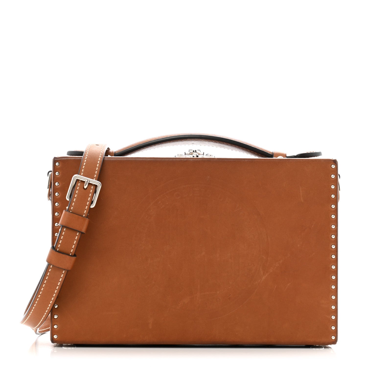 Moynat Barenia Little Suitcase Tan 1 of 11