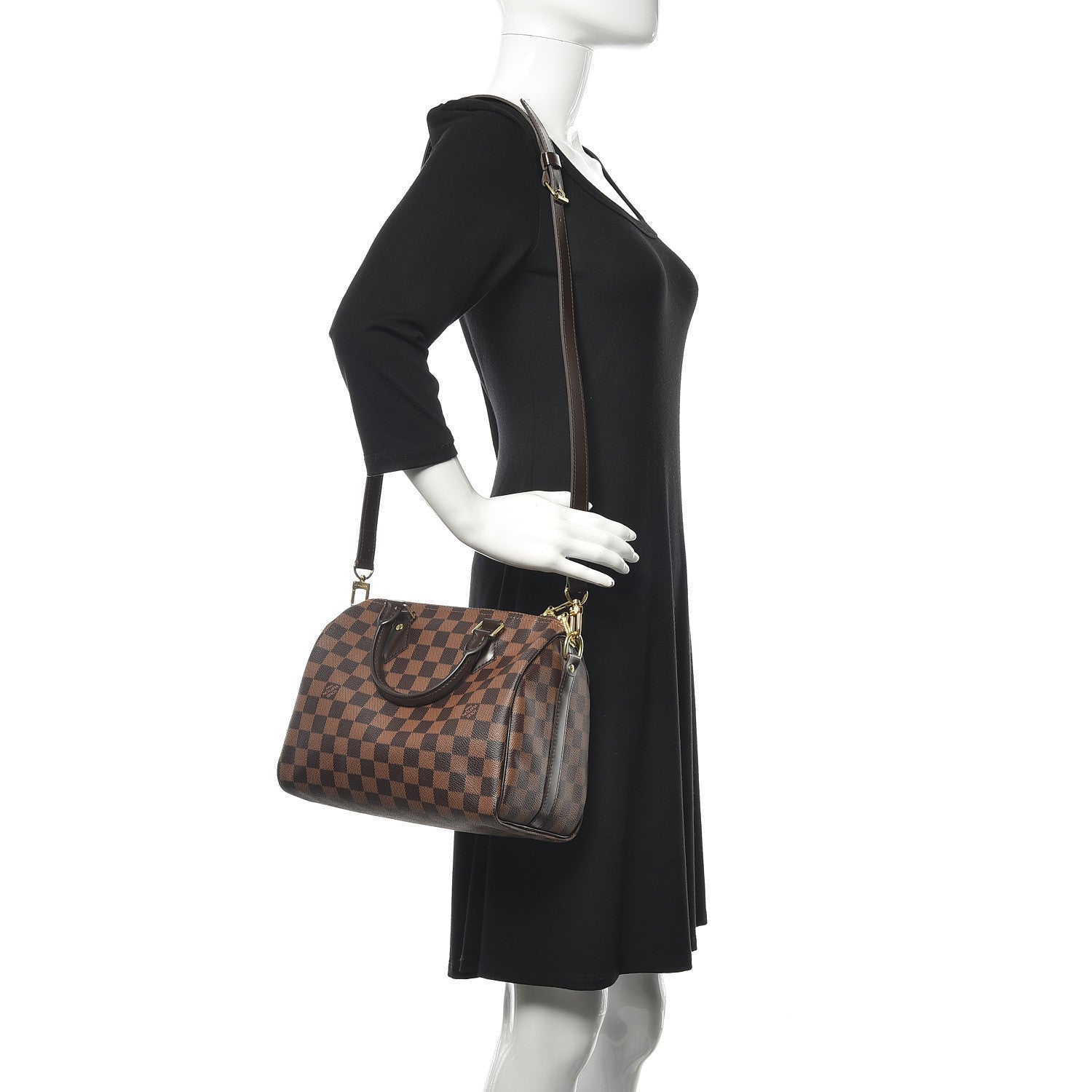 Louis Vuitton Damier Ebene Speedy Bandouliere 25 2 of 10