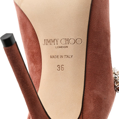 Jimmy Choo Suede Bing 100 Pumps 36 Dark Blush 7 of 7