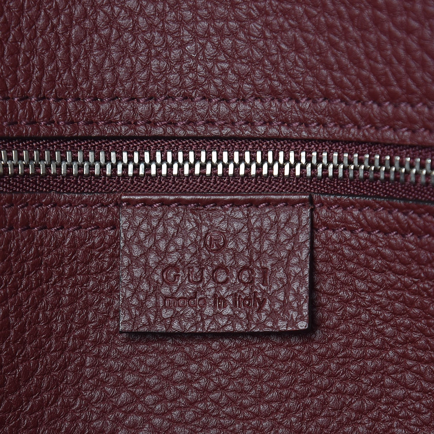 Gucci Soft Calfskin Medium Jackie Top Handle Bag Bordeaux 6 of 12