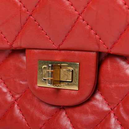 Chanel Aged Calfskin Quilted 2.55 Reissue 226 Flap Red 7 of 7