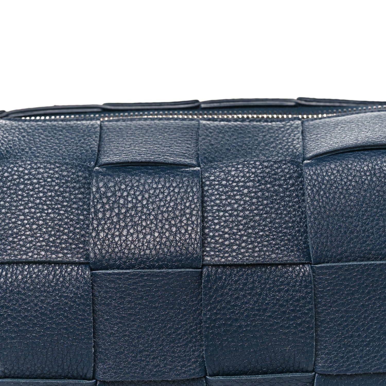 Bottega Veneta Grained Calfskin Maxi Intrecciato Brick Cassette