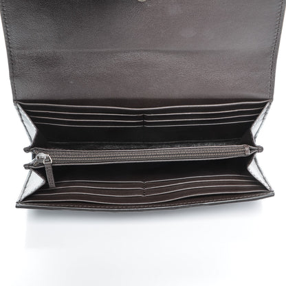 Gucci Crocodile Stirrup Continental Wallet Brown 5 of 9
