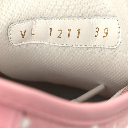 Louis Vuitton Denim Monogram Squad Sneakers 39 Pink 6 of 8
