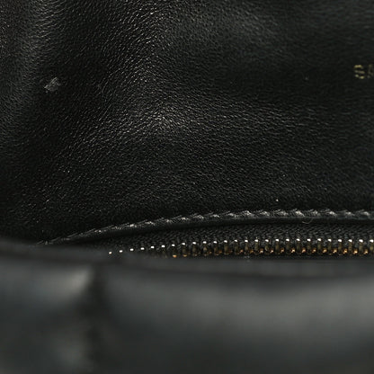 Saint Laurent Lambskin Quilted Toy Loulou Puffer Monogram Chain Satchel Black 12 of 15