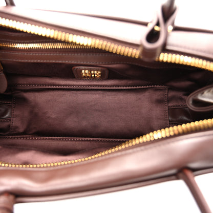 Miu Miu Nappa Small Beau Top Handle Bag Briarwood 9 of 17