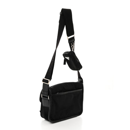 Prada Re-Nylon Saffiano Shoulder Bag Black 2 of 10