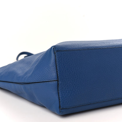 Valentino Garavani Grained Calfskin Rockstud Shoulder Tote Baltique 7 of 8