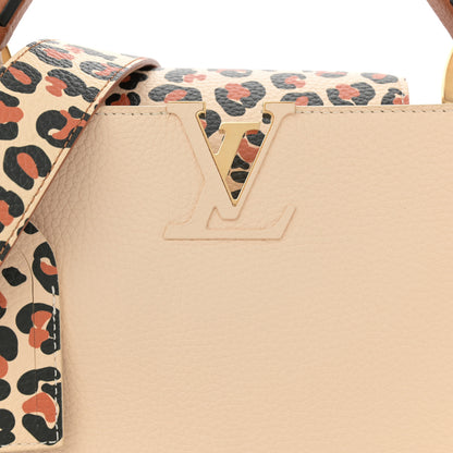 Louis Vuitton Taurillon Wild At Heart Capucines MM Creme Multicolor 7 of 10