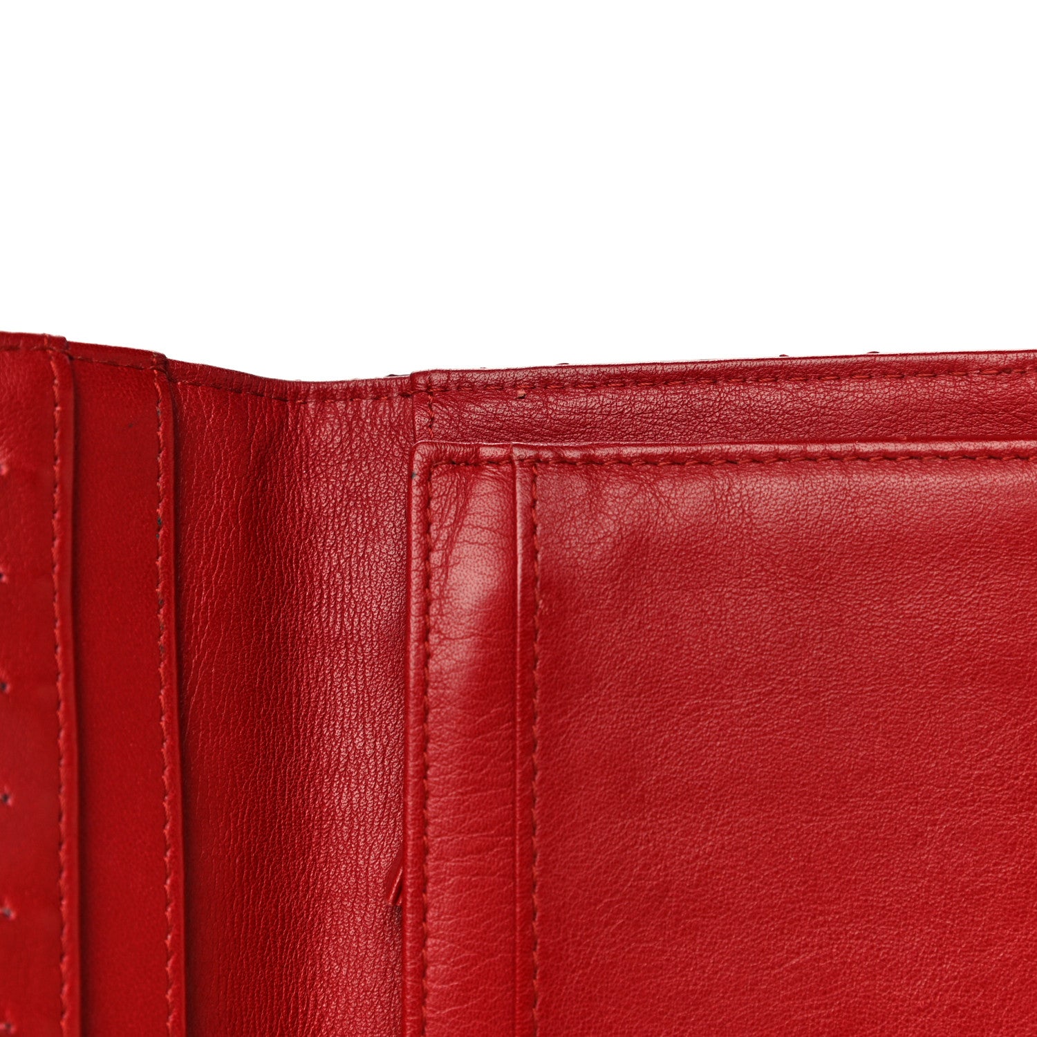 Chanel Patent Quilted Brilliant Yen Wallet Red 13 of 19