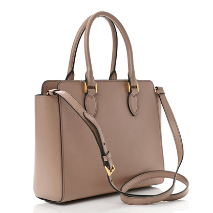 Prada Saffiano Soft Calfskin Small Zippered Tote Cipria 2 of 12