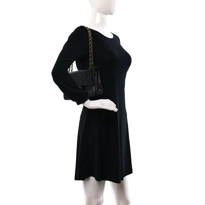 Chanel Lambskin Quilted Small Double Flap Black 2 of 13