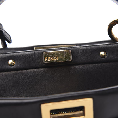 Fendi Nappa Mini Peekaboo Iconic Satchel Black 13 of 14