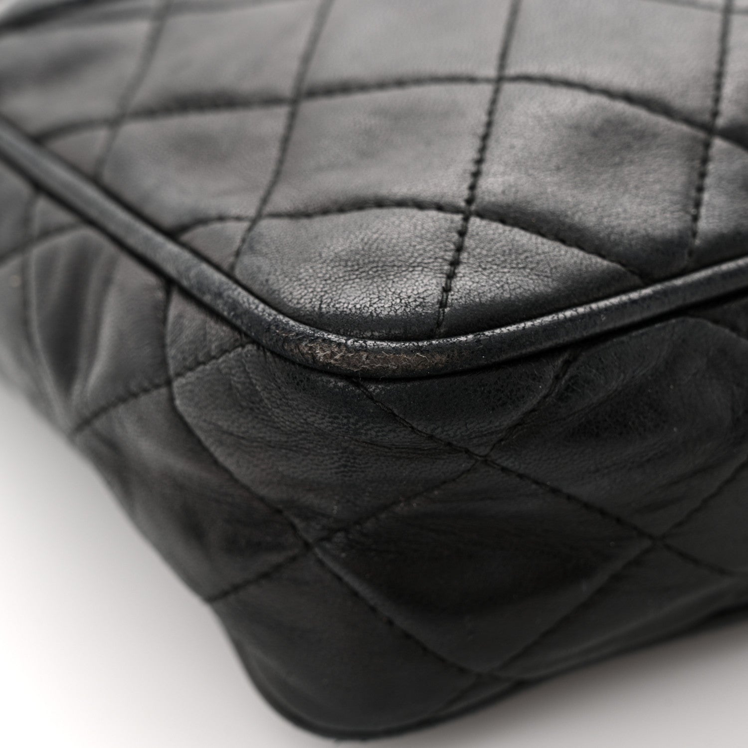 Chanel Lambskin Quilted Tassel Camera Case Black 13 of 16