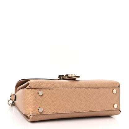 Gucci Dollar Calfskin Interlocking G Top Handle Shoulder Bag Camelia 4 of 9