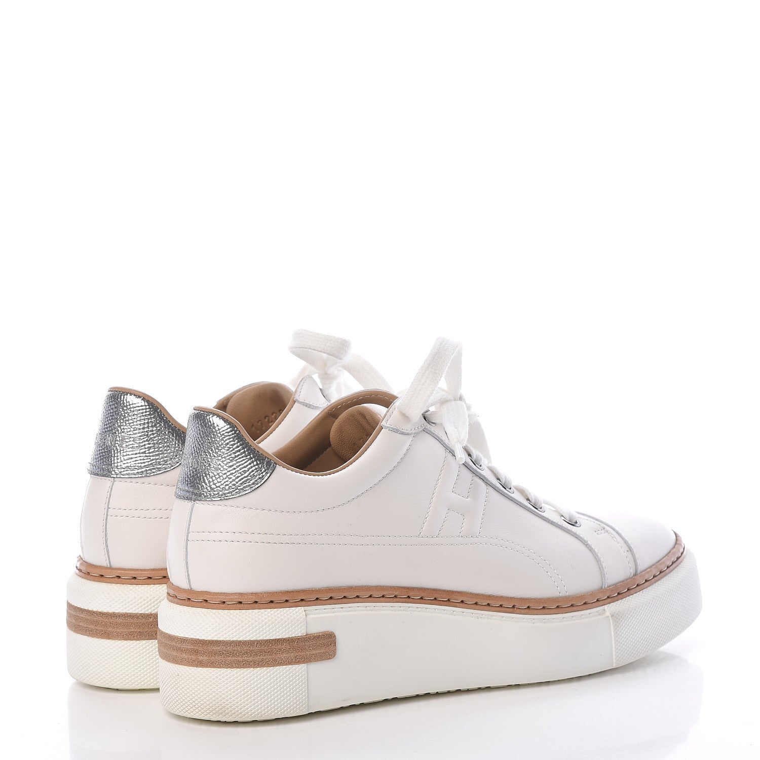 Hermes Calfskin Polo Sneakers 37 White 4 of 17