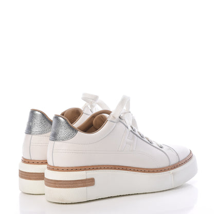 Hermes Calfskin Polo Sneakers 37 White 4 of 17