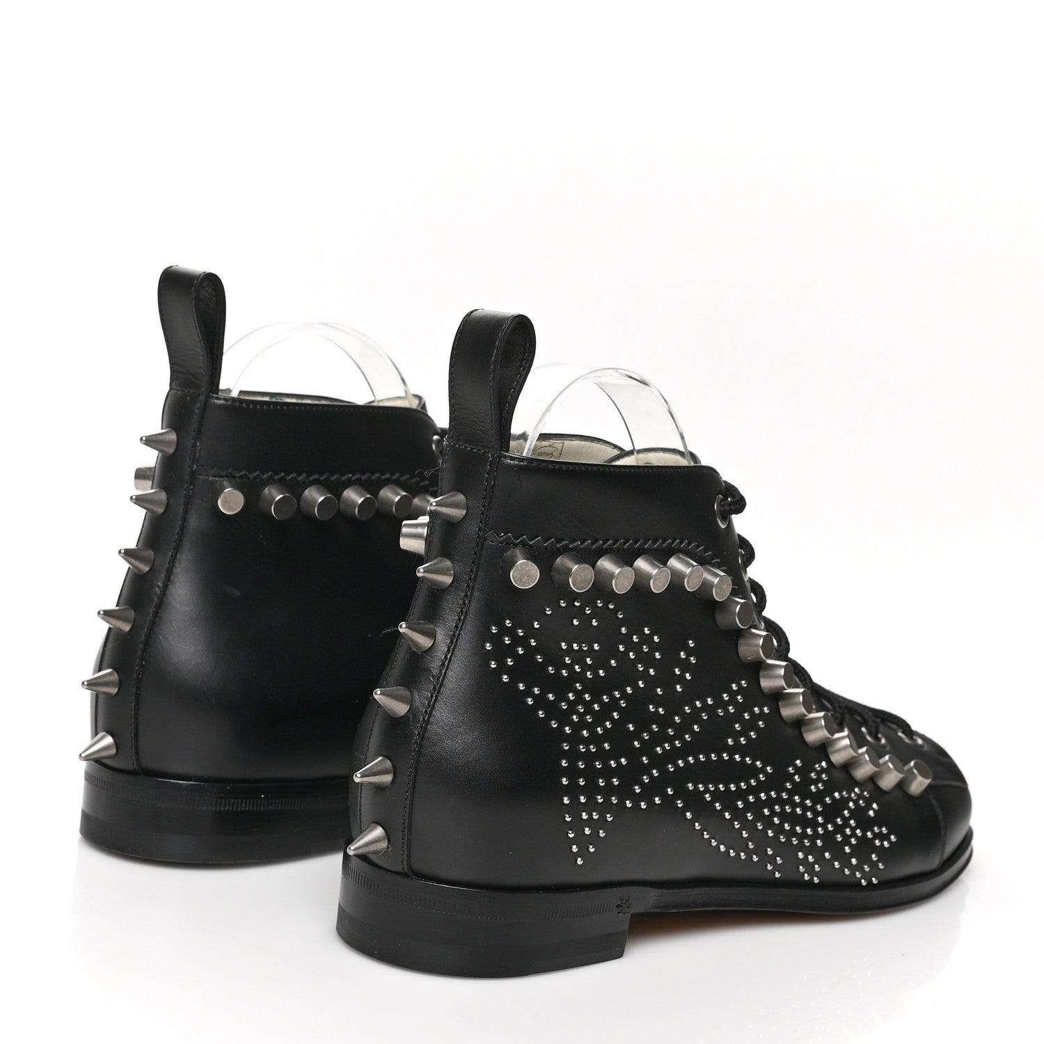 Gucci GG Calfskin Womens Brogue Jakarta Ankle Boots 38 Black 4 of 11