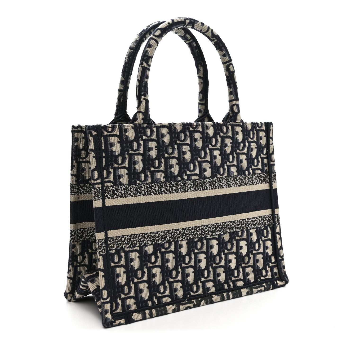 Oblique Small Book Tote Blue Multicolor