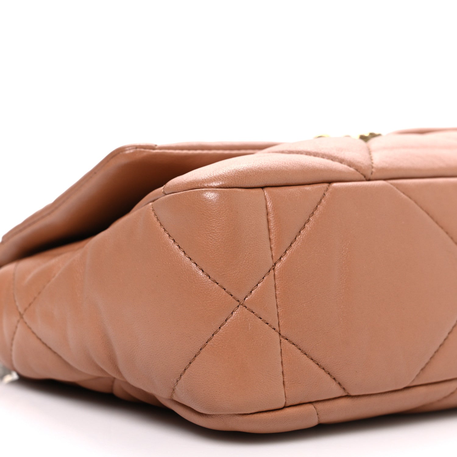 Chanel Lambskin Quilted Medium Chanel 19 Flap Brown 9 of 10