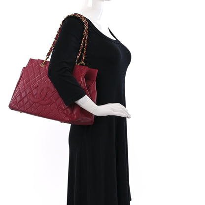 Chanel Caviar Quilted Grand Timeless Tote GTT Red 2 of 12