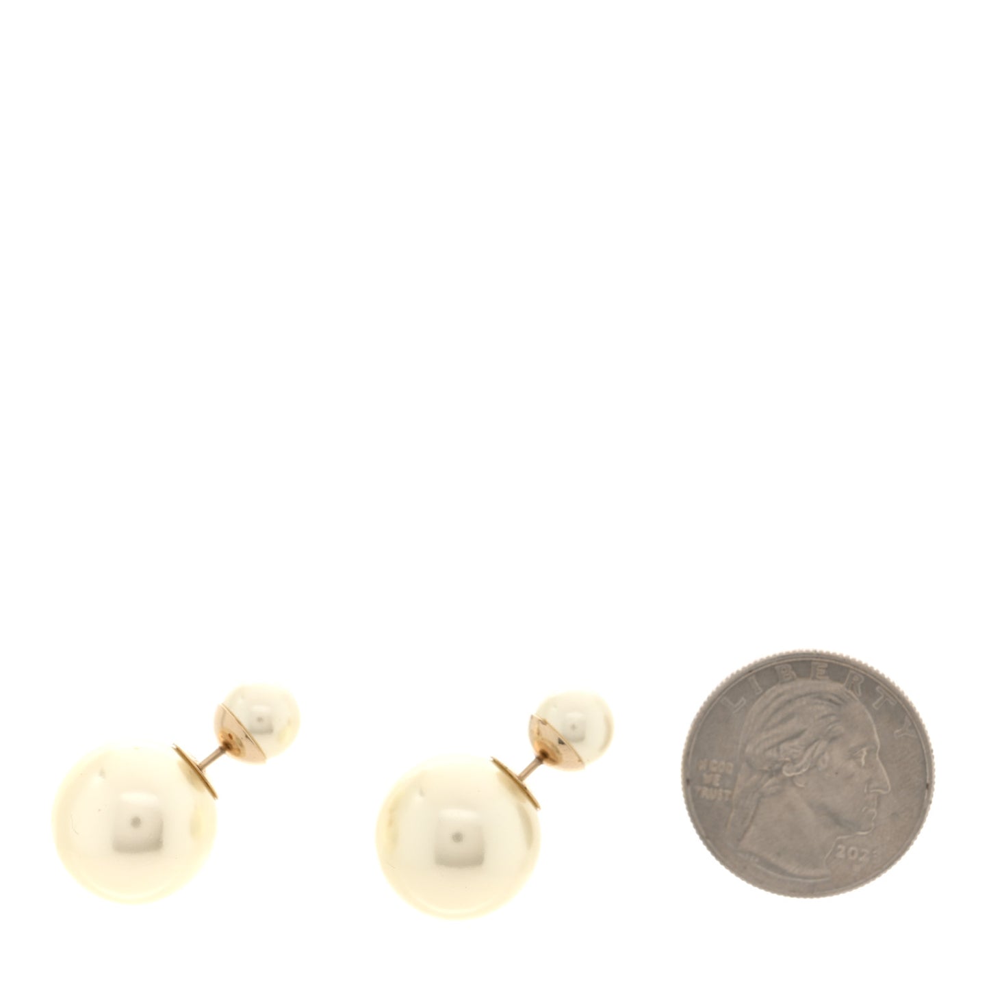 Pearl Mise En Dior Tribal Earrings Gold