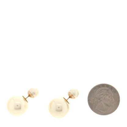 Christian Dior Pearl Mise En Dior Tribal Earrings Gold 2 of 4