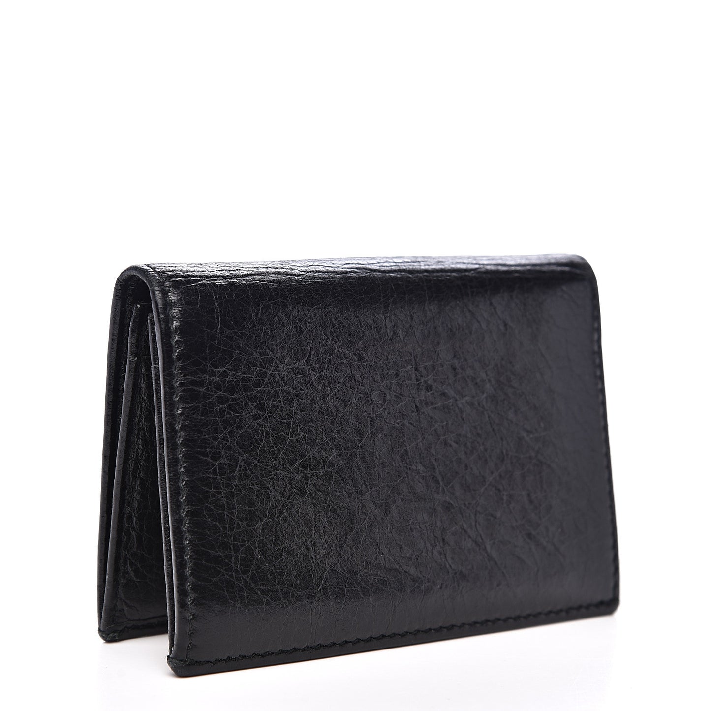 Agneau Giant 12 Gold Hardware Card Case Black
