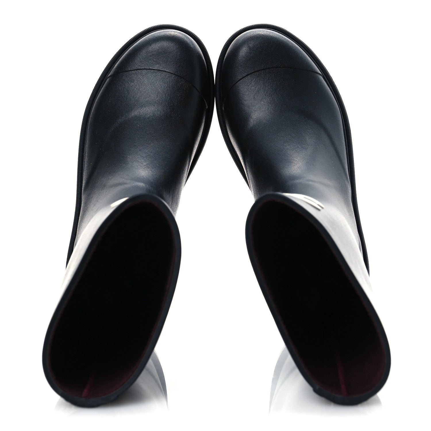Chanel Caoutchouk CC High Boots 37 Black 2 of 11