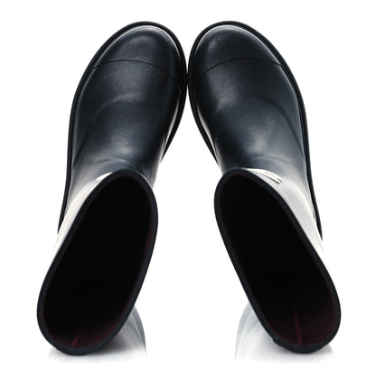 Chanel Caoutchouk CC High Boots 37 Black 2 of 11