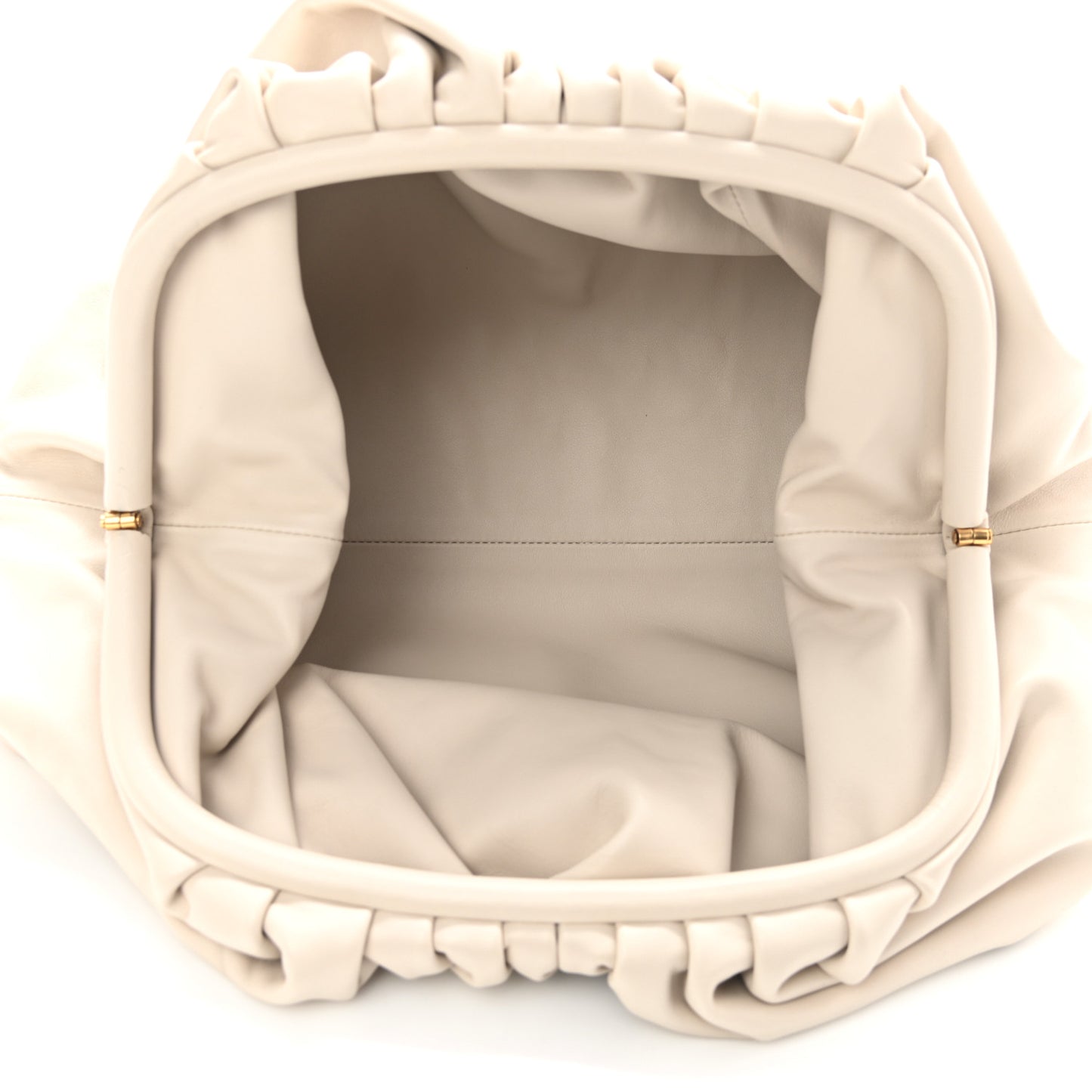 Smooth Butter Calf The Pouch Oversized Clutch Plaster