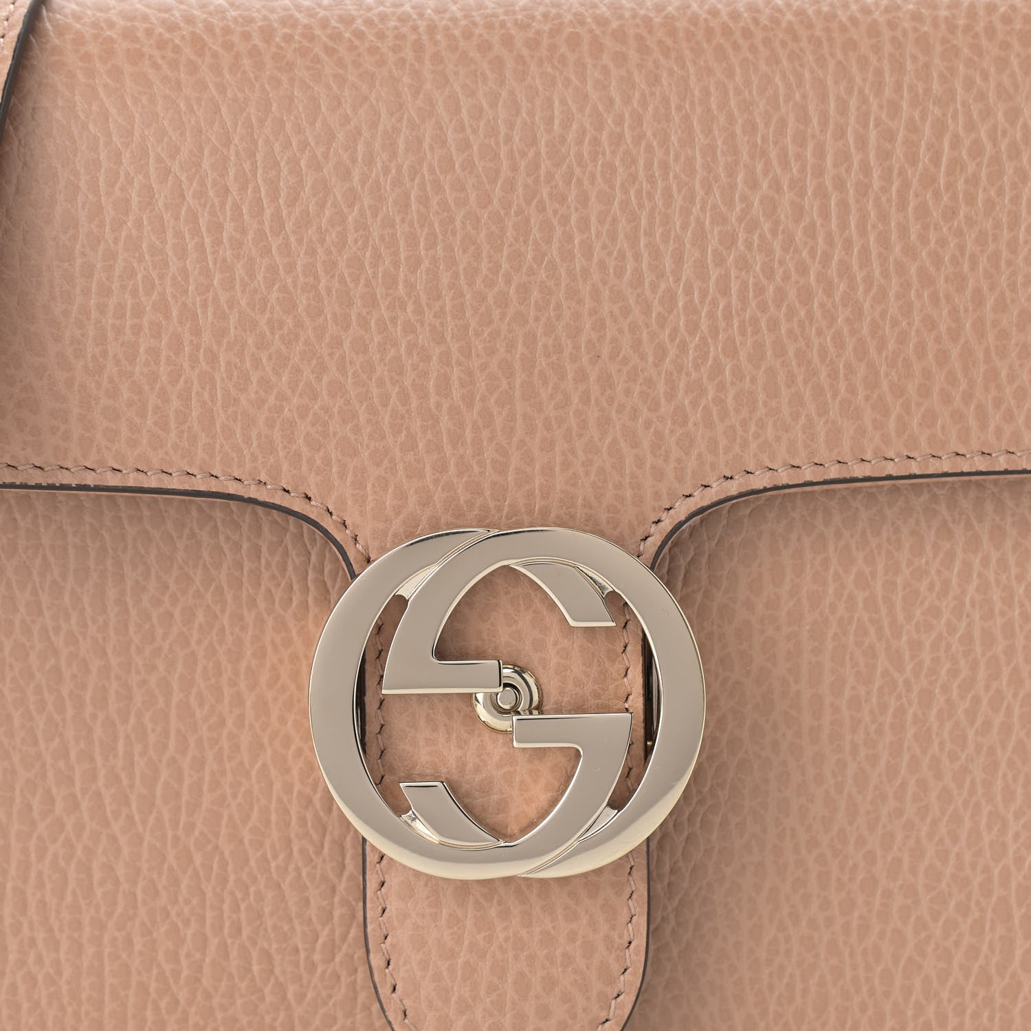 Gucci Dollar Calfskin Small Interlocking G Shoulder Bag Camelia 8 of 10