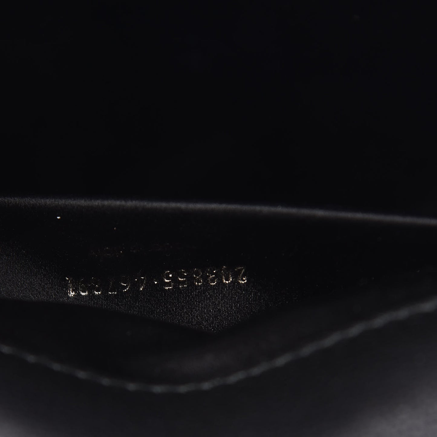 Glitter Calfskin Large Belle De Jour Clutch Black