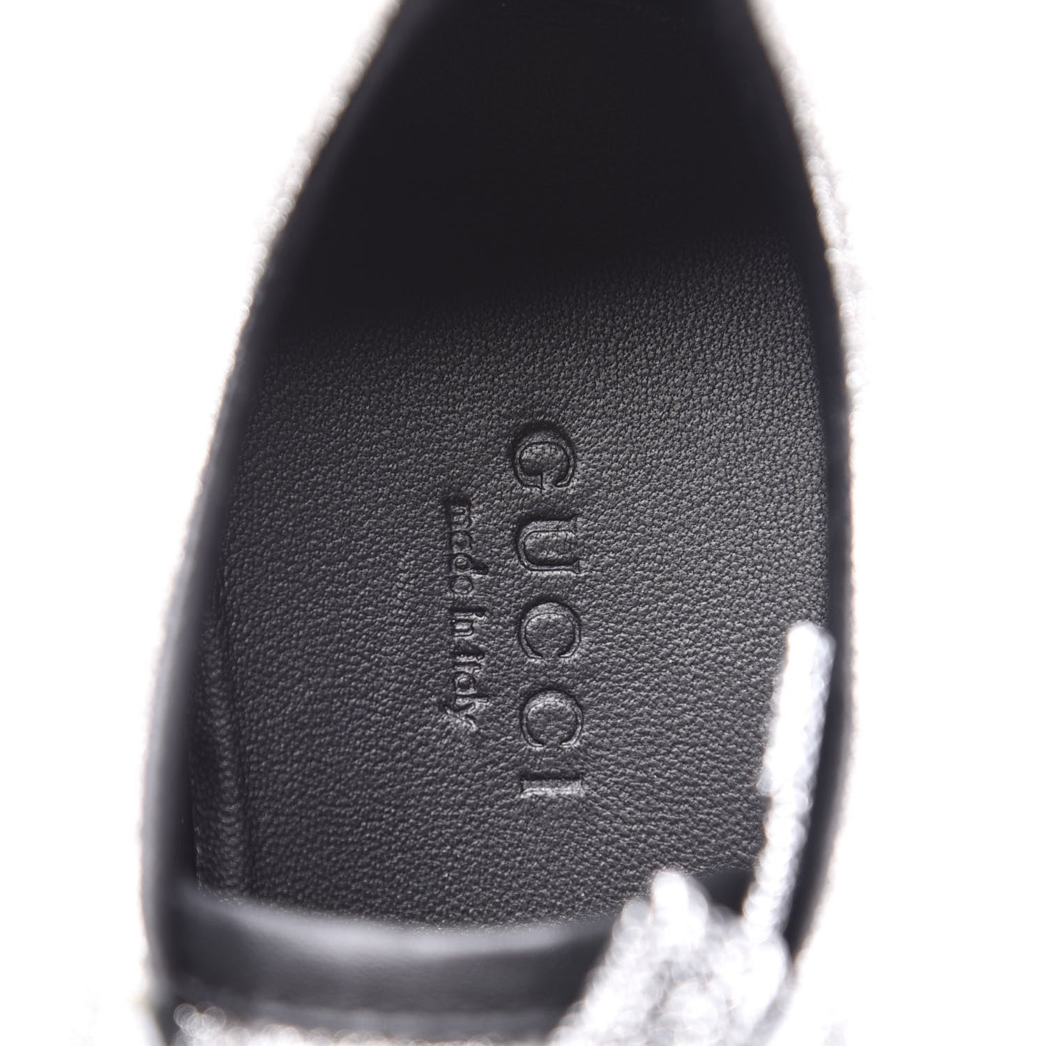 Gucci Glitter Fabric Studded Web Womens Sneakers 36 Silver 8 of 10