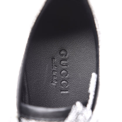 Gucci Glitter Fabric Studded Web Womens Sneakers 36 Silver 8 of 10