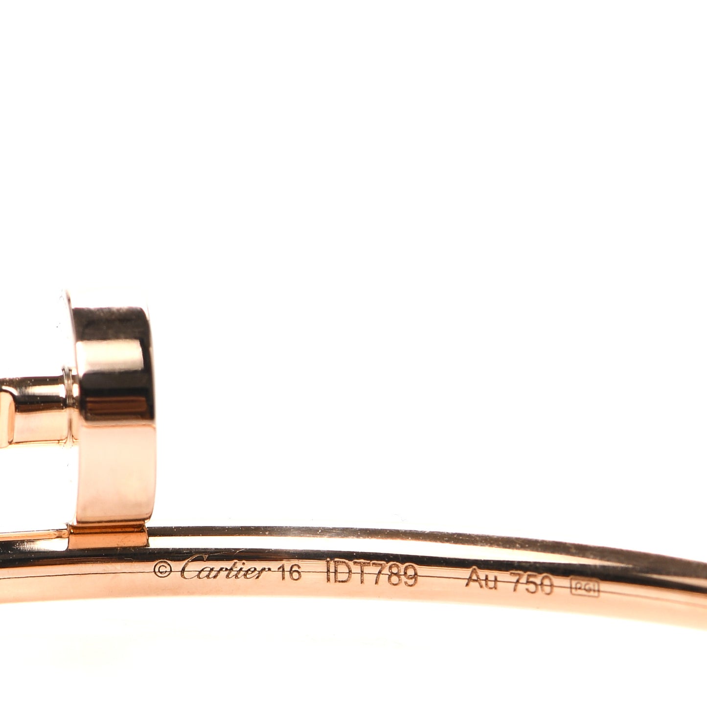 18K Pink Gold Small Juste Un Clou Bracelet 16