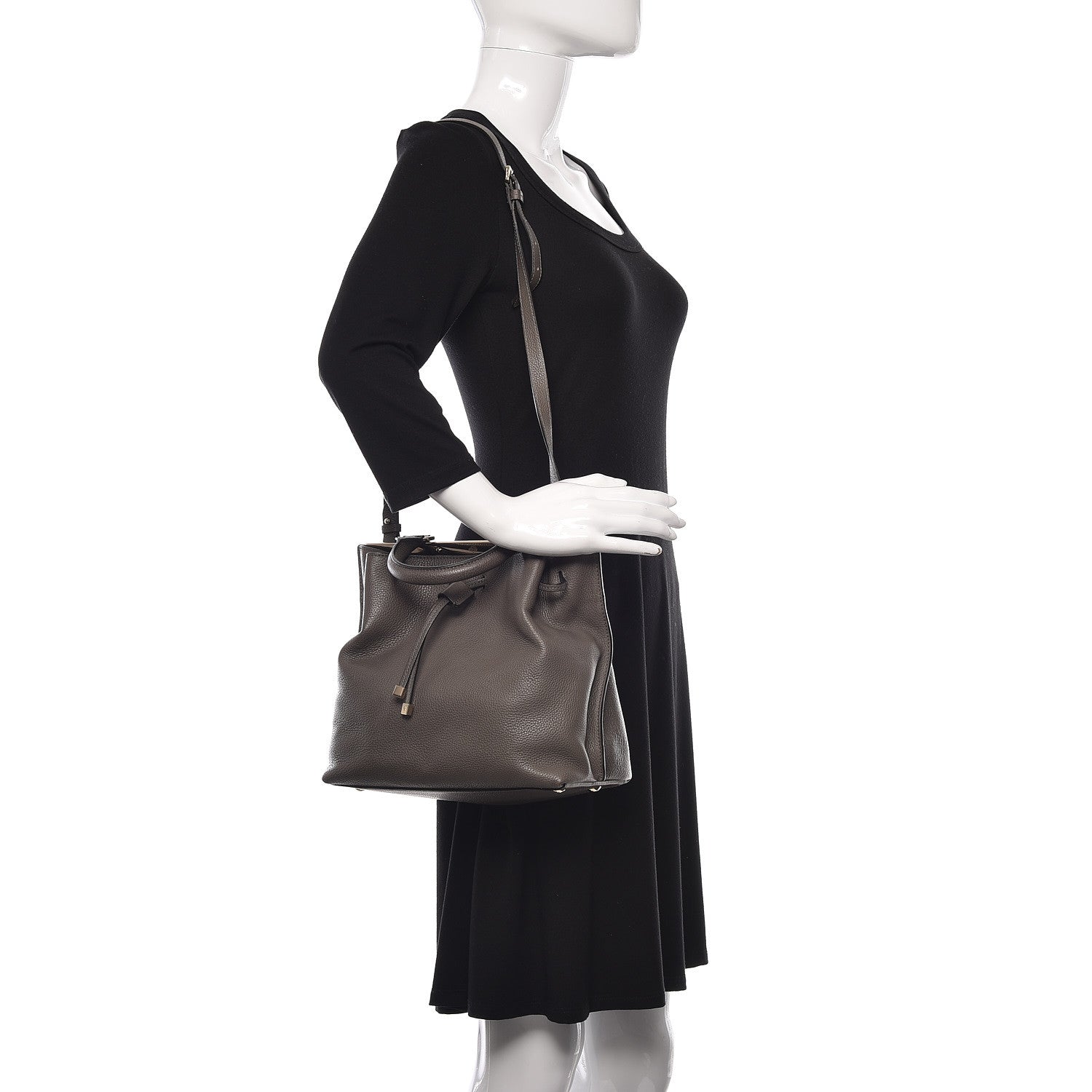Mulberry Small Classic Grain Small Kensington Mole Grey 2 of 10