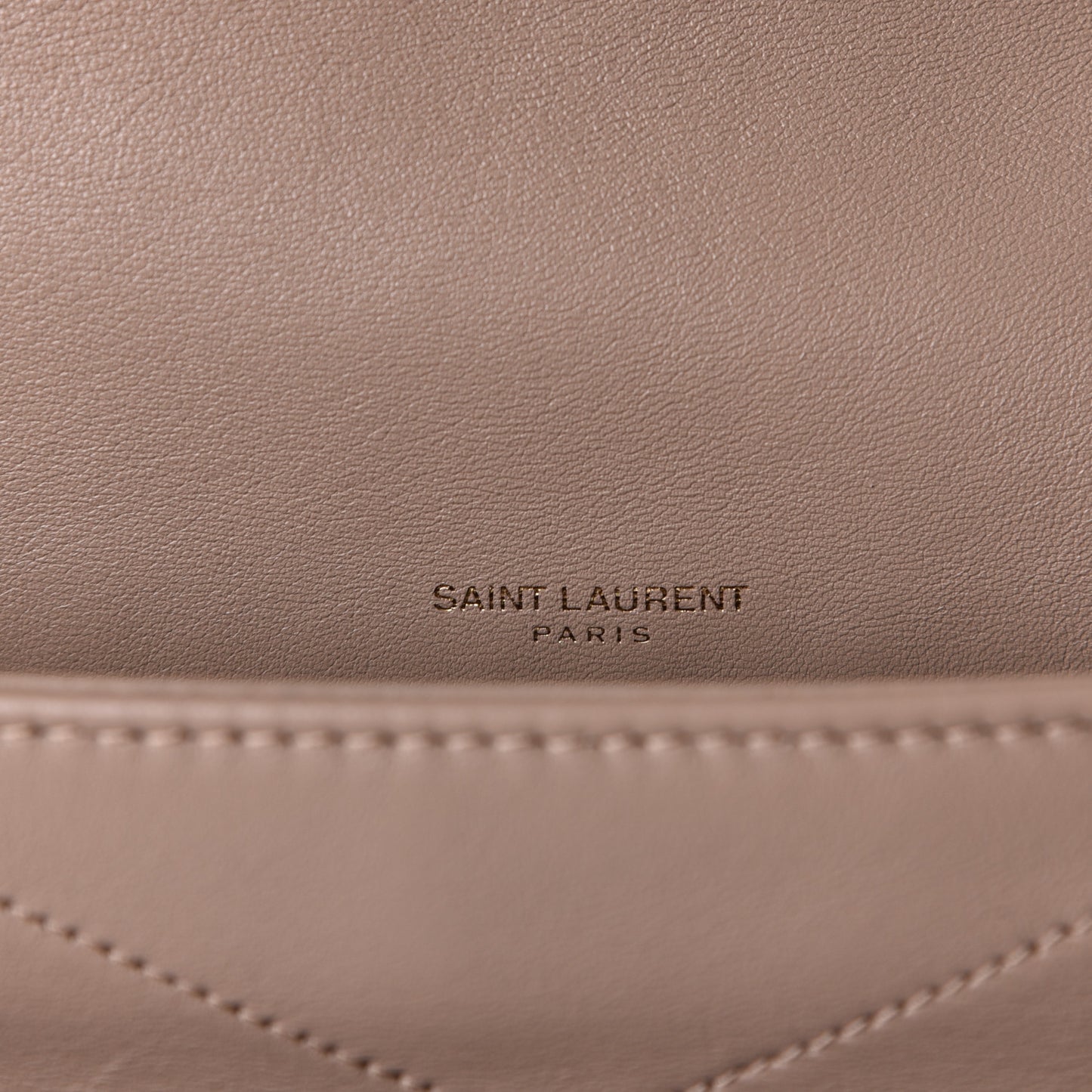 Lambskin Matelasse Monogram Medium Niki Chain Satchel Dark Beige